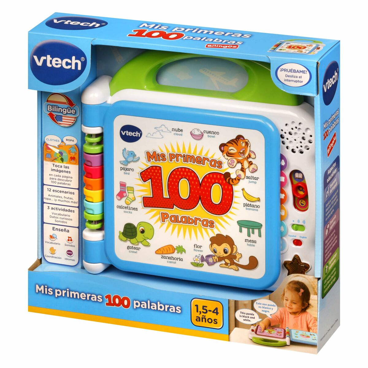 Gyerek interaktív könyv Vtech Mis primeras 100 palabras
